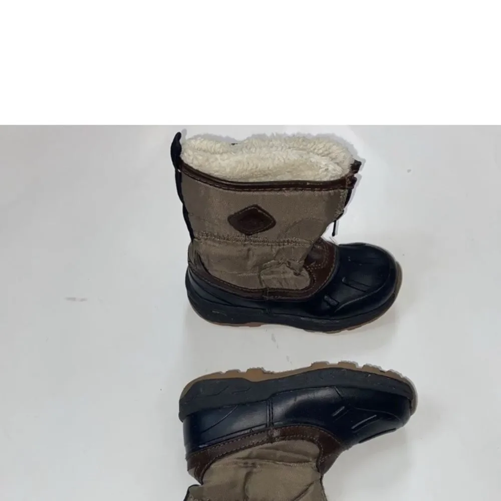 Carter's Kids' Black and Brown Winter Boots